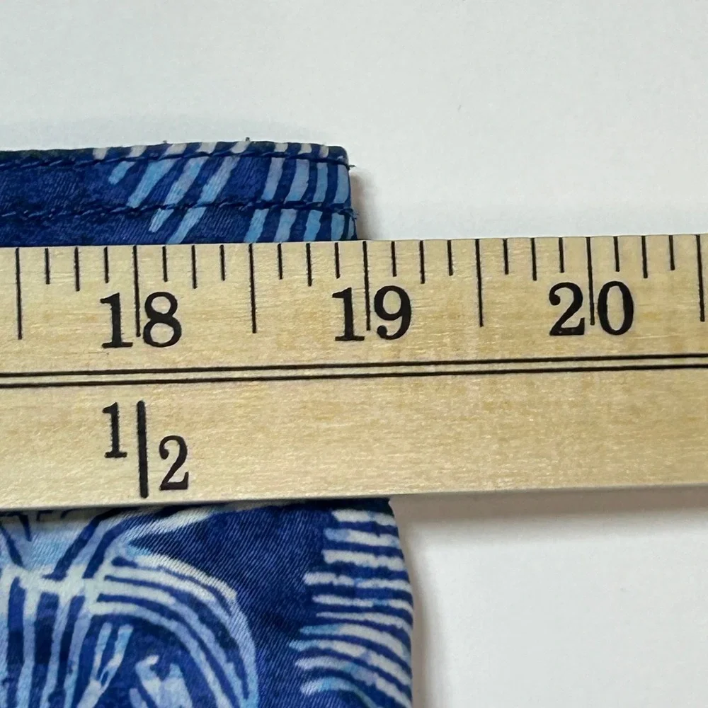 Tommy Bahama Swim Trunks Men XL Blue Pineapple Palm Print Cargo Island Life baja